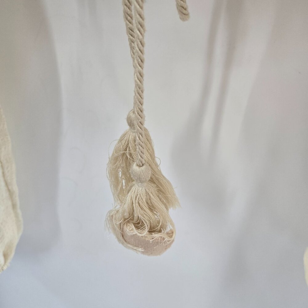 Forever 21 Cream Ruched Back Balloon Sleeves Off Shoulder Crop Top Size Small - Picture 8 of 14